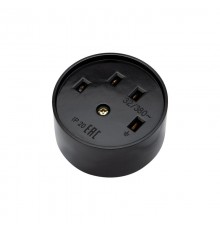 Розетка РШ для электрической плиты 32 А, 380 В, 3Р+РЕ (ОУ) черная  11-8525  REXANT