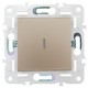 SKANDY Выключатель 1-клавишный проходной с индикацией 10А SK-V08Sa песочный  SK-V12-1-10-K98  IEK