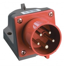 Вилка 515 стац.3Р+РЕ+N 16А 380В IP44  PSR52-016-5  IEK