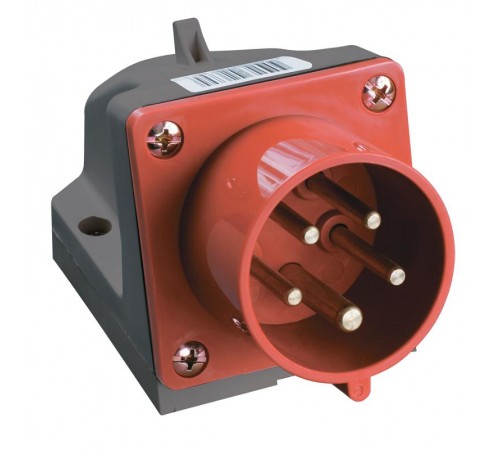 Вилка 515 стац.3Р+РЕ+N 16А 380В IP44  PSR52-016-5  IEK