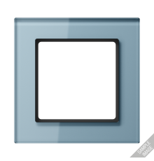 Рамка 5-кратная; серо-голубая  AC585GLBLGR  Jung