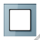 Рамка для вертикальной и горизонтальной установки, 4 поста; стекло; серо-голубой; A CREATION  AC584GLBLGR  Jung