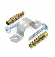 Комплекты для крепления ОКЛ с использованием самореза, дюбеля и скобы СМД 10-11 (100 шт)   PR08.4999  Промрукав