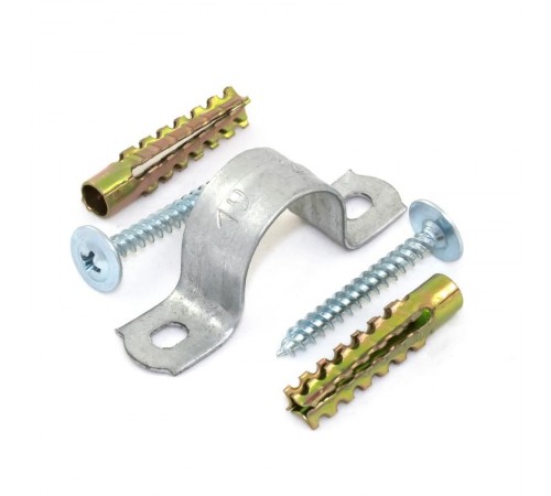 Комплекты для крепления ОКЛ с использованием самореза, дюбеля и скобы СМД 16-17 (100 шт)   PR08.5002  Промрукав