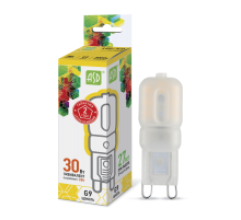 Лампа светодиодная LED-JCD-standard 3Вт 230В G9 3000К 270Лм  4690612003764  ASD