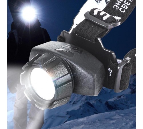 Фонарь налобный 14xLED 3xAAA GB-603, 4 режима, черный  Б0031383  ЭРА
