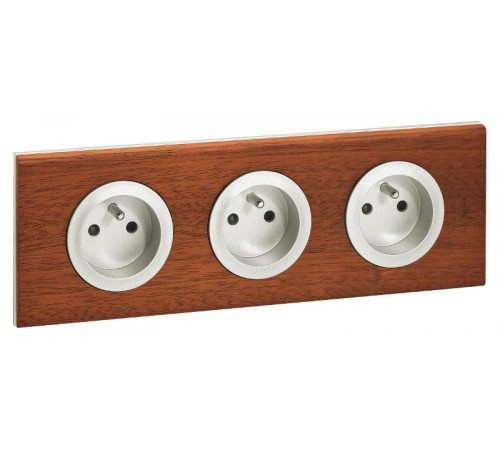 Celiane Титан Лицевая панель розетки 2К+З фр.ст.  068412  Legrand