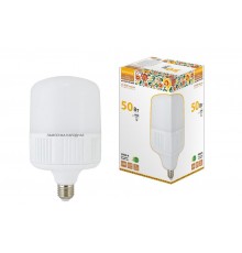 Лампа светодиодная T-50 Вт-230 В-4000 К-E27 (140x238 мм) НАРОДНАЯ  SQ0340-1581  TDM