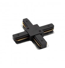 Соединитель для шинопровода X-образный, черный TR1104-BK  TR1104-BK  DENKIRS