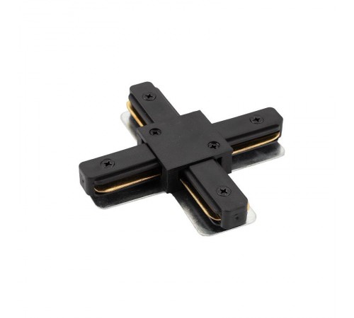 Соединитель для шинопровода X-образный, черный TR1104-BK  TR1104-BK  DENKIRS