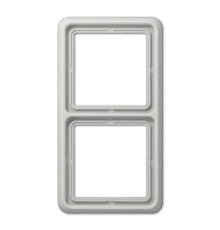 Рамка для вертикальной и горизонтальной установки, 2 поста; дюропласт; светло-серый; CD500  CD582LG  Jung