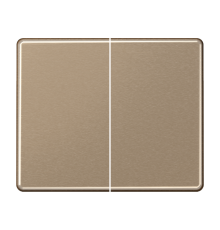 Двойная клавиша для балансирных механизмов выключателей (кнопок), в комплекте с SL95HP (крепежный элемент); металл; золотая бронза; SL500  SL595GB  