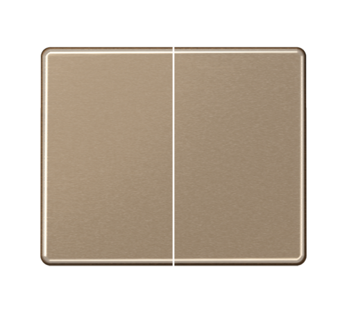 Двойная клавиша для балансирных механизмов выключателей (кнопок), в комплекте с SL95HP (крепежный элемент); металл; золотая бронза; SL500  SL595GB  