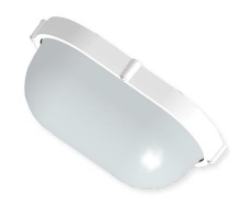 Светильник для ЖКХ под лампу "Банник" 1201 Овал большой НПП 03-100-017 IP65 матовый /корпус белый ГИ  1005500932  Элетех