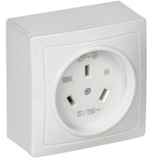 Розетка разборная для плиты с з/к о/у белая 32А Рпл10-К  ERP10-032-K01  IEK