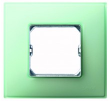 Simon 27 Рамка декоративная, 3 поста, (+суппорт), S27 Neos, Матовый, изумрудный  27773-62  Simon