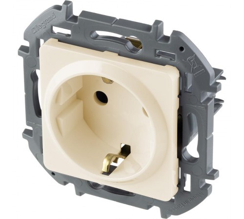 Inspiria Слоновая кость Розетка с заземлением С/У 16А без рамки  673721  Legrand