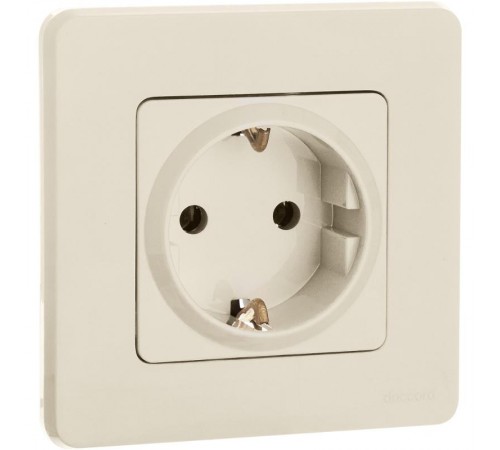 Inspiria Слоновая кость Розетка с заземлением С/У 16А без рамки  673721  Legrand