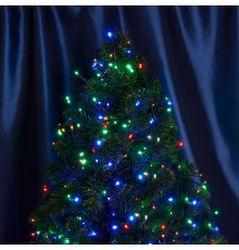 Гирлянда линейная Кластер, 1000 LED мультиколор, 20м + 3м (с контроллером)  зеленый шнур,  IP20  CL10  48182  FERON