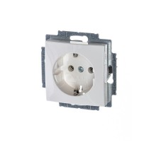 ABB Basic 55 Альп. белый Розетка с/з  2011-0-3855   2CKA002011A3855  ABB