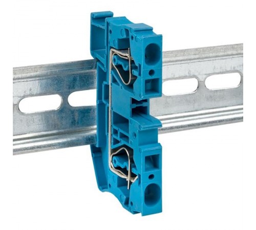 Колодка клеммная пружинная JXB-ST-6 57А синяя EKF PROxima  plc-jxb-st-6-blue  EKF