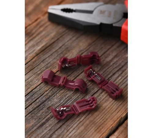 Ответвитель прокалывающий ОВ-T 1 0.25-1.0 мм2 красный (50шт) PROxima  plc-ovt-0.25-1.0  EKF