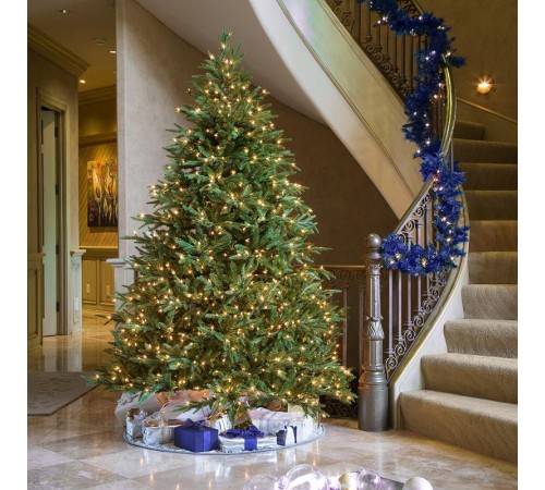 Гирлянда линейная Кластер, 500 LED мультиколор, 10м + 2м (с контроллером)  зеленый шнур,  IP20  CL09  48179  FERON