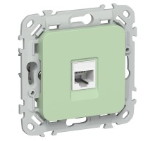 FLITE Розетка компьютерная RJ45 кат.5Е UTP РК5е-1-0-ФлФ фисташковый  FI-K12-1-K93  IEK