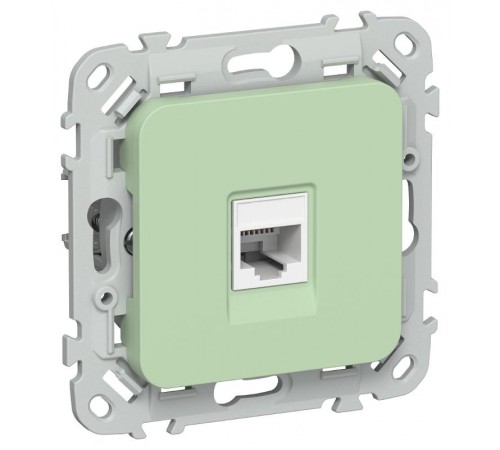 FLITE Розетка компьютерная RJ45 кат.5Е UTP РК5е-1-0-ФлФ фисташковый  FI-K12-1-K93  IEK