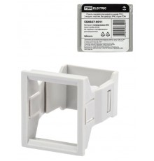 Панель лицевая для выреза в шкафу ПЛ-2, 2 модуля, пластик, без дверцы, IP40, серая  SQ0827-0011  TDM