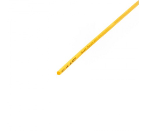 Термоусадочная трубка 2,5/1,25 мм, желтая, упаковка 50 шт. по 1 м  20-2502  REXANT