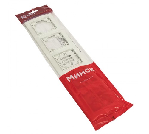 Рамка 5-местная горизонтальная Минск белая EKF  ERM-G-305-10  EKF