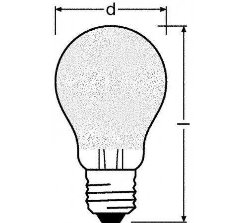Лампа светодиодная LED STAR+ CL A CRI90GL FR 60 non-dim 7, 5W/927 E27  4058075813670  Osram