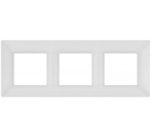 Рамка для розеток и выключателей Elegance 14-5003-01М на 3 поста, белый матовый  Б0065816  ЭРА