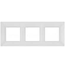 Рамка для розеток и выключателей Elegance 14-5003-01М на 3 поста, белый матовый  Б0065816  ЭРА