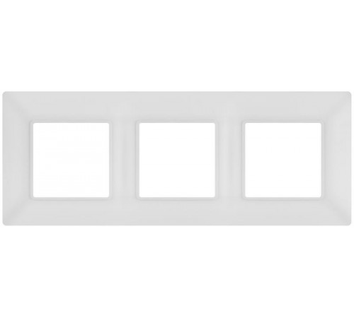 Рамка для розеток и выключателей Elegance 14-5003-01М на 3 поста, белый матовый  Б0065816  ЭРА