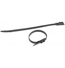 Кабельная стяжка ЭРА NO-224-593 (хомут) нейлоновая для СИП с горизонтальным замком 9.0 х 260 мм чёрная (100 шт/уп)  Б0066056  ЭРА