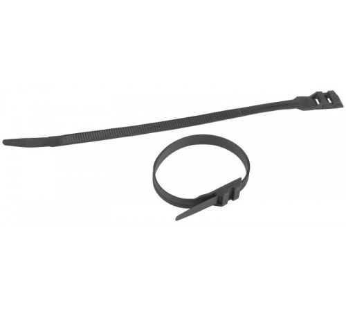 Кабельная стяжка ЭРА NO-224-593 (хомут) нейлоновая для СИП с горизонтальным замком 9.0 х 260 мм чёрная (100 шт/уп)  Б0066056  ЭРА