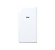 Simon 27 Выключатель двухполюсный с контрольной подсветкой, 16А 250В, узкий модуль, S27, белый  27134-64  Simon