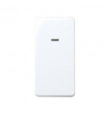 Simon 27 Выключатель двухполюсный с контрольной подсветкой, 16А 250В, узкий модуль, S27, белый  27134-64  Simon