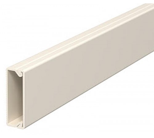 Мини-канал WDK с крышкой 10x30x2000 мм (высота борта 10,5 мм, крышка 30 мм) ПВХ кремовый RAL 9001  6150772  OBO Bettermann