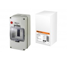 Бокс пластиковый навесной КМПнИ-4, с индикатором, блокировкой, герметичными вводами, 553х220х476мм, IP66  SQ0908-0201  TDM