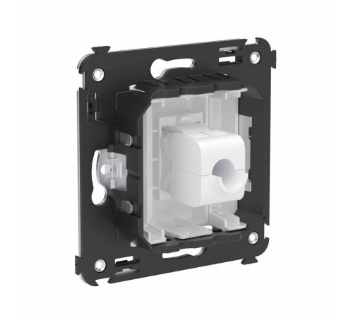 Компьютерная розетка RJ-45 без шторки в стену, кат.6 одинарная, "Avanti", "Белое облако"  4400693  DKC