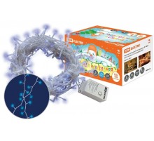 Гирлянда новогодняя светодиодная СГ 100 Г 220В голубая 8 режимов 5м  SQ0361-0001  TDM