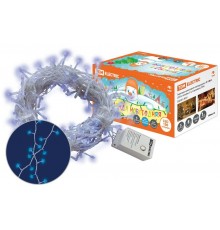 Гирлянда новогодняя светодиодная СГ 100 Г 220В голубая 8 режимов 5м  SQ0361-0001  TDM