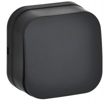 GLORY Выключатель 1-клавишный о/у 10А ВС20-1-0-ХЧм черный матовый  EVH10-K02M-10  IEK