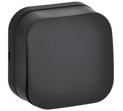 GLORY Выключатель 1-клавишный о/у 10А ВС20-1-0-ХЧм черный матовый  EVH10-K02M-10  IEK