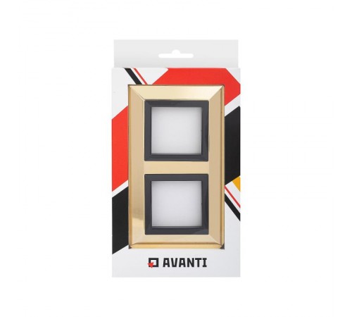 Рамка из металла, "Avanti", золотая, 4 модуля  4408854  DKC