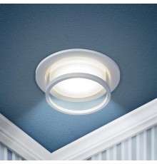 Светильник встраиваемый декоративный DK99 WH MR16 GU5.3 белый  Б0058393  ЭРА