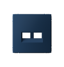 ArtGallery Аквамарин Накладка двойная для информационных функций типа Keystone  GAL001190  SE